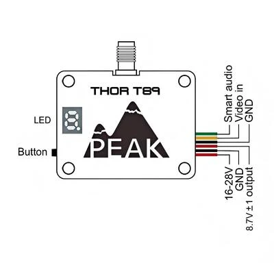 PEAK THOR T89 — connection diagram